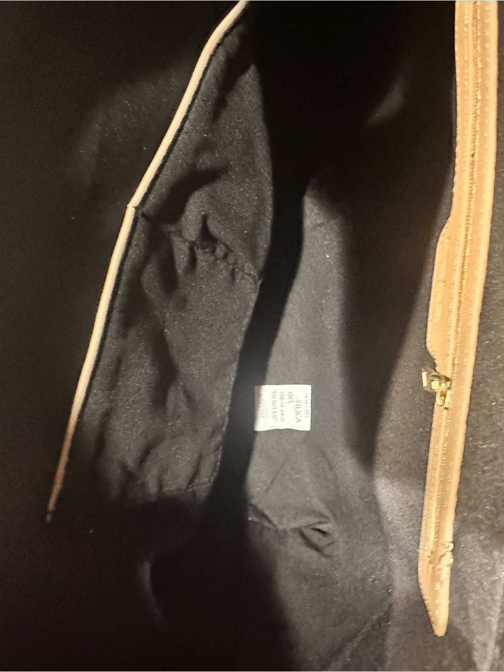 bebe Black and Tan Two-Tone Tote - Picture 5 of 7